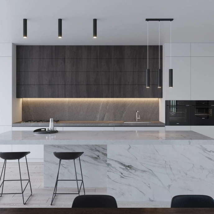 Plafondlamp LAGOS 30 zwart