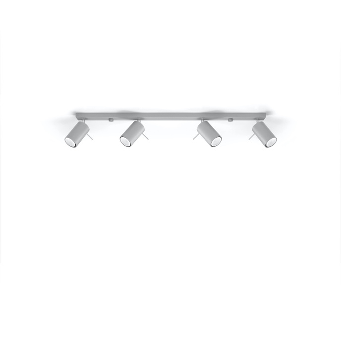 Plafondlamp RING 4L grijs