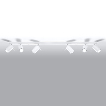 Plafondlamp RING 6L wit