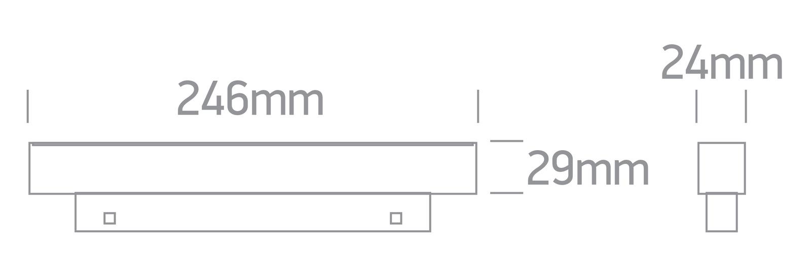 LYST 246 zwarte LED 3000K 12W 960lm