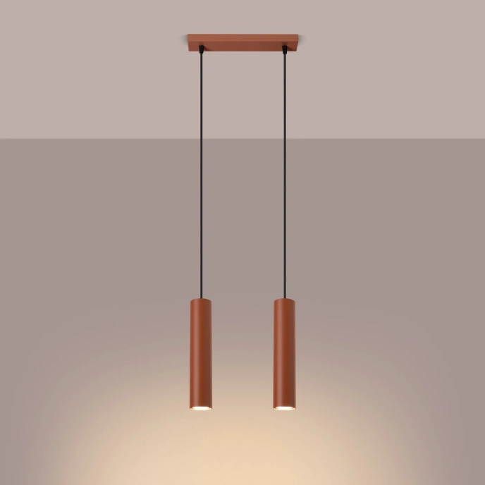 Hanglamp LAGOS 2 rood oker