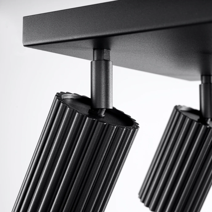 Plafondlamp KARBON 4 zwart