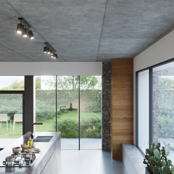 Plafondlamp MERIDA 6L zwart