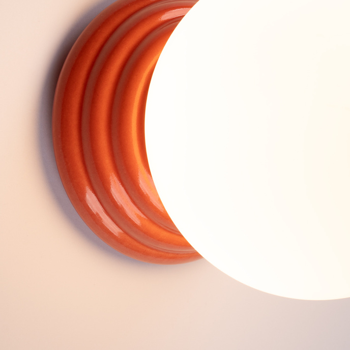 Wandlamp ZORI perzik IP44