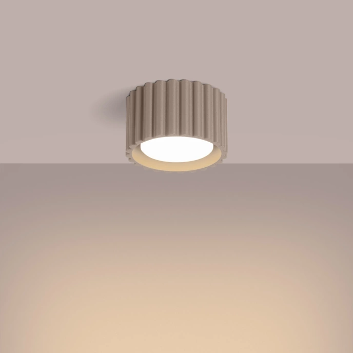 Plafondlamp AURA 1 taupe Gx53