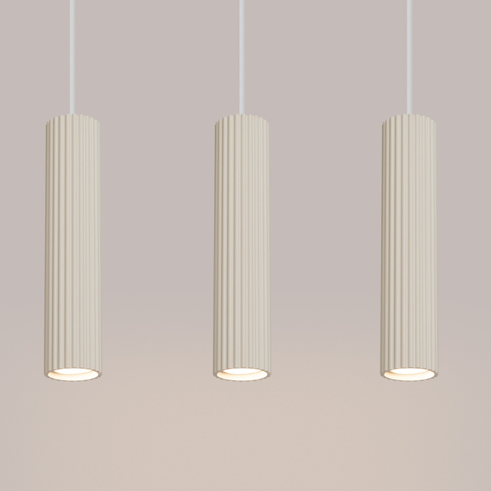 Hanglamp KARBON 3L beige