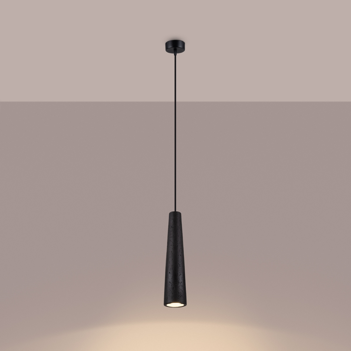 Hanglamp ELECTRA zwart beton