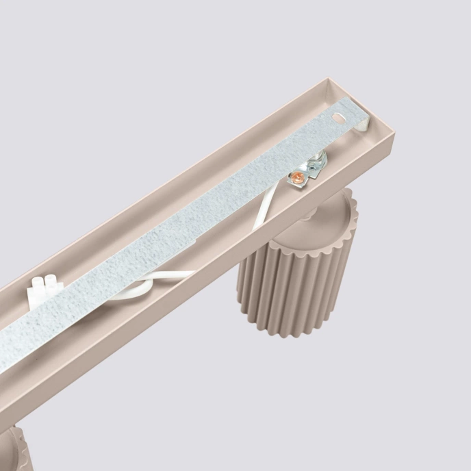 Plafondlamp KARBON 3L taupe