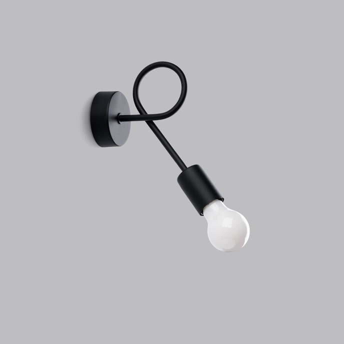 Wandlamp LEVAR zwart