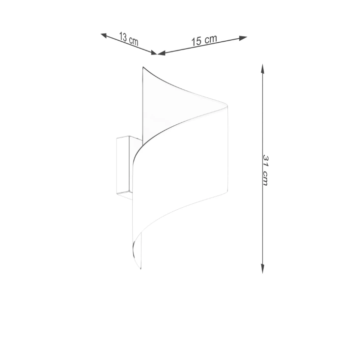 Wandlamp TALASSA wit