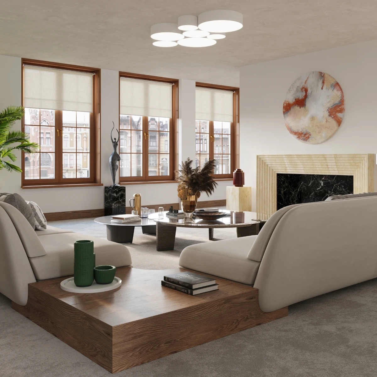 Plafondlamp ARENA 35 wit