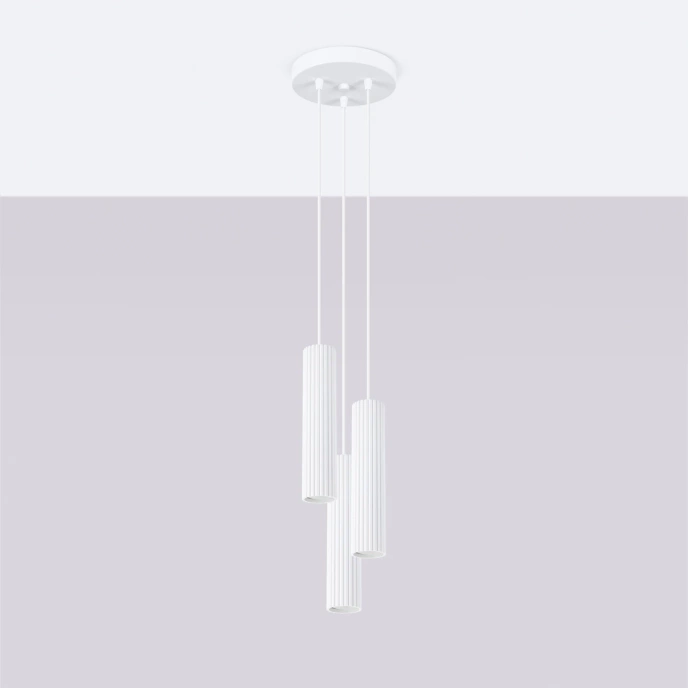 Hanglamp KARBON 3P wit