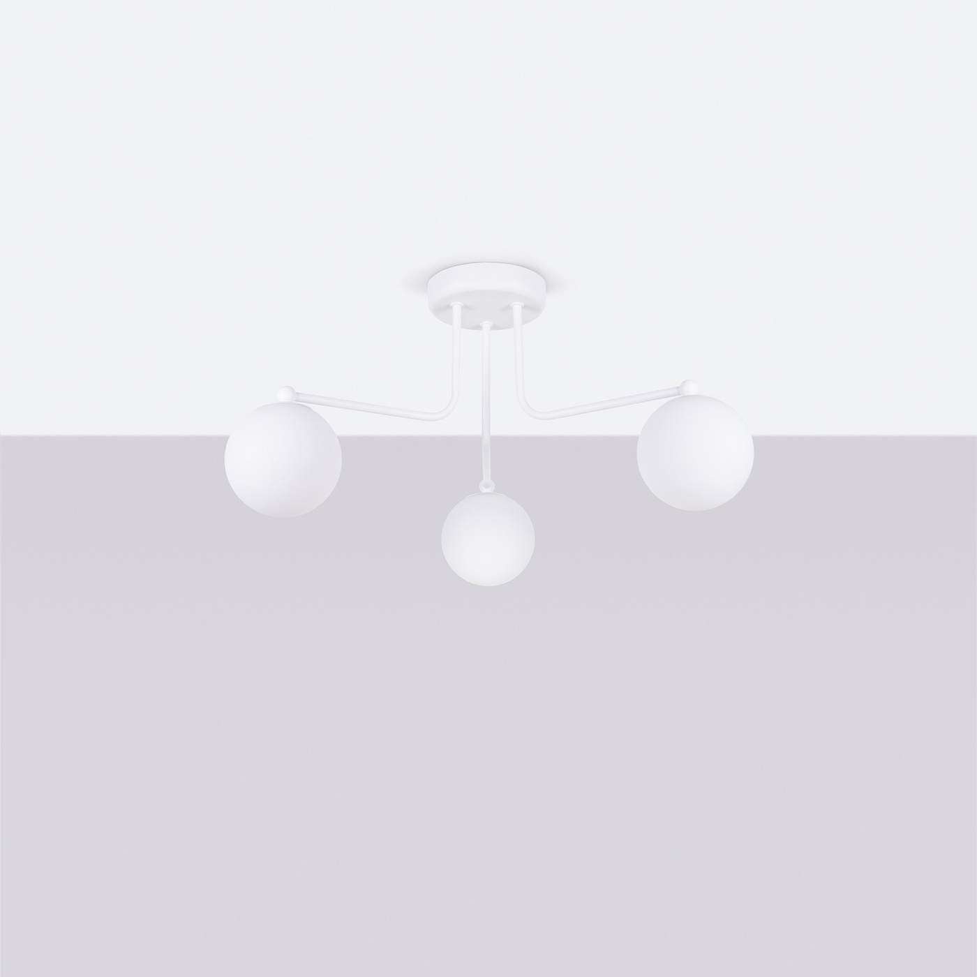 Kroonluchter ASTRAL 3 wit