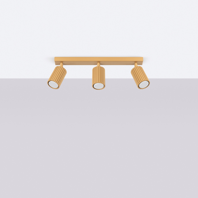 Plafondlamp KARBON 3L goud