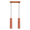Hanglamp KARBON 2 rood oker