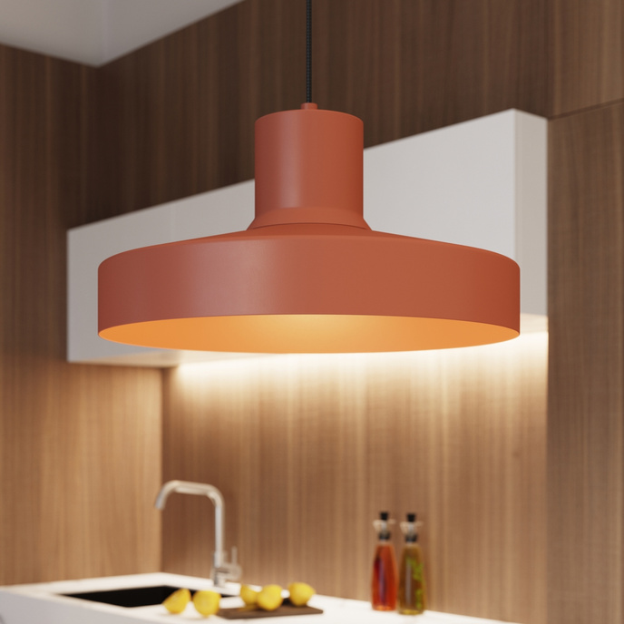 Hanglamp BILO rood oker