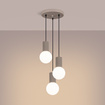 Hanglamp HALO 3P taupe