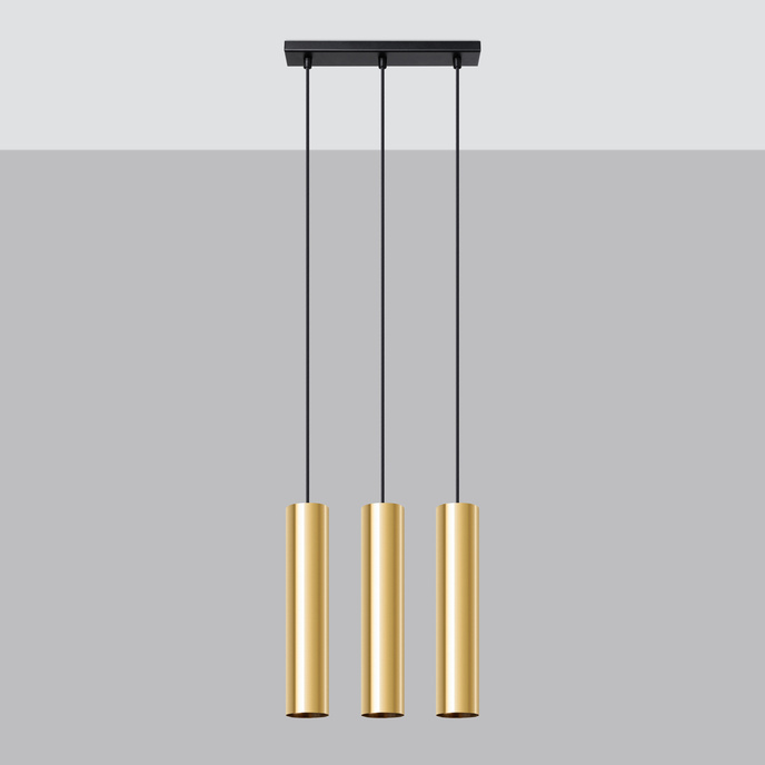 Hanglamp LAGOS 3 gepolijst goud