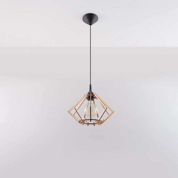 Hanglamp POMPELMO natuurlijk hout
