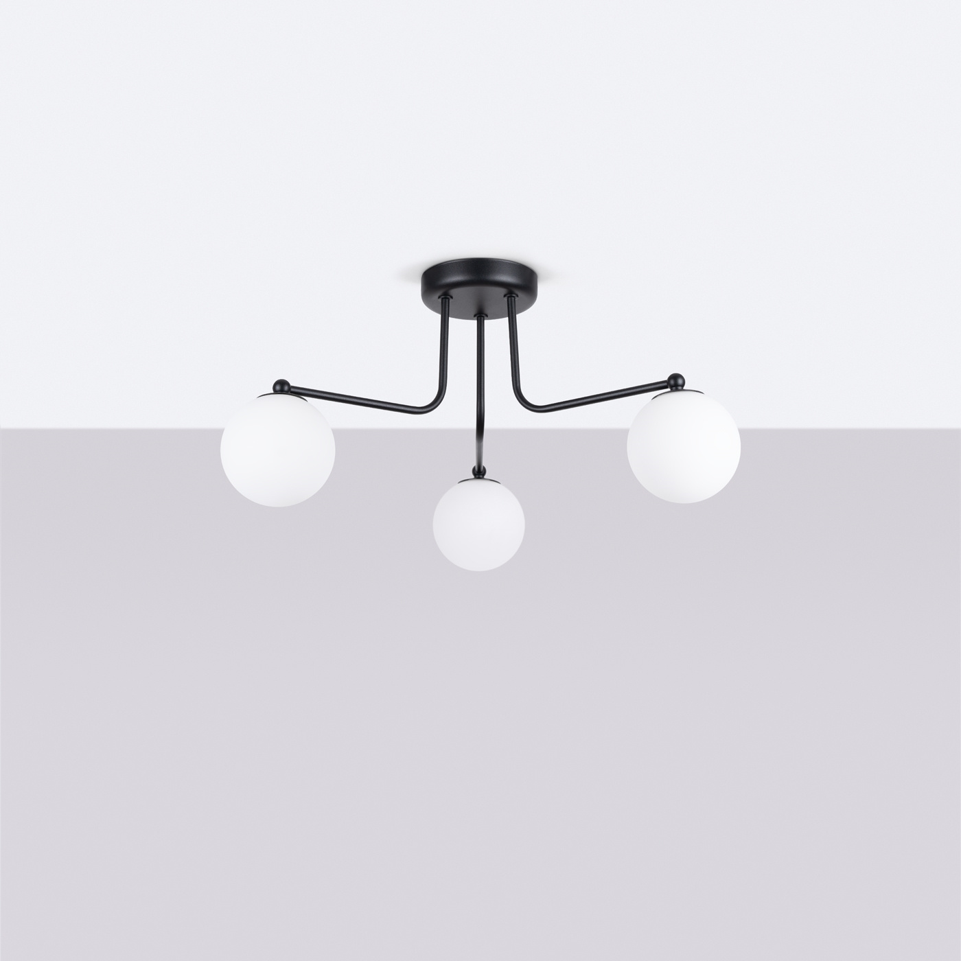 Kroonluchter ASTRAL 3 zwart