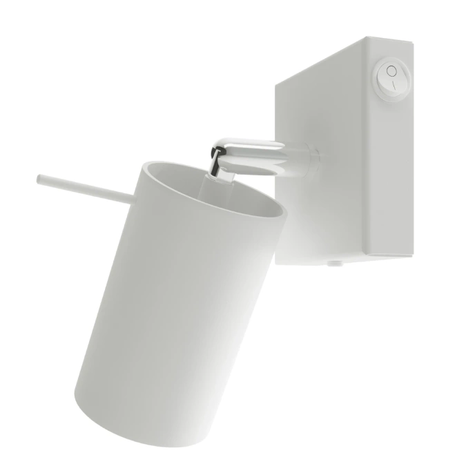 Wandlamp RING wit met schakelaar