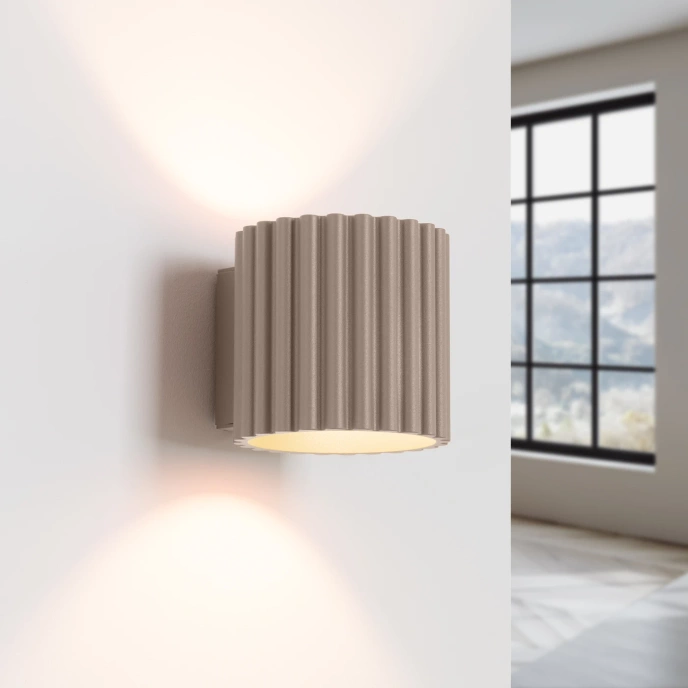 Wandlamp AURA taupe G9