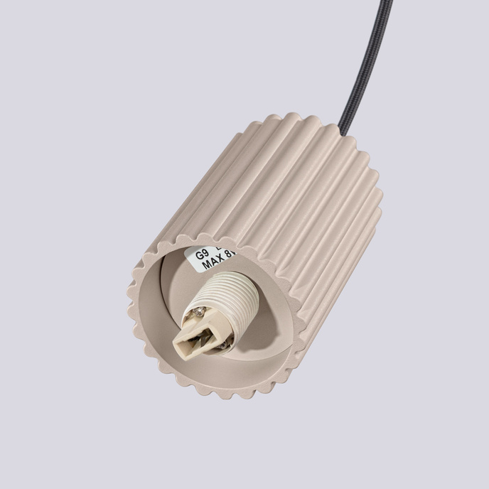 Hanglamp HALO 3P taupe