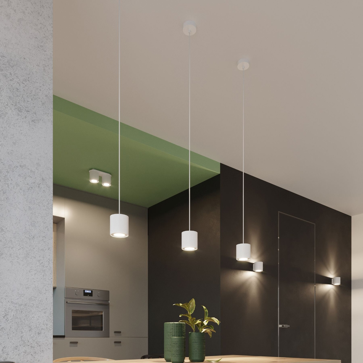 Plafondlamp ORBIS 1 wit