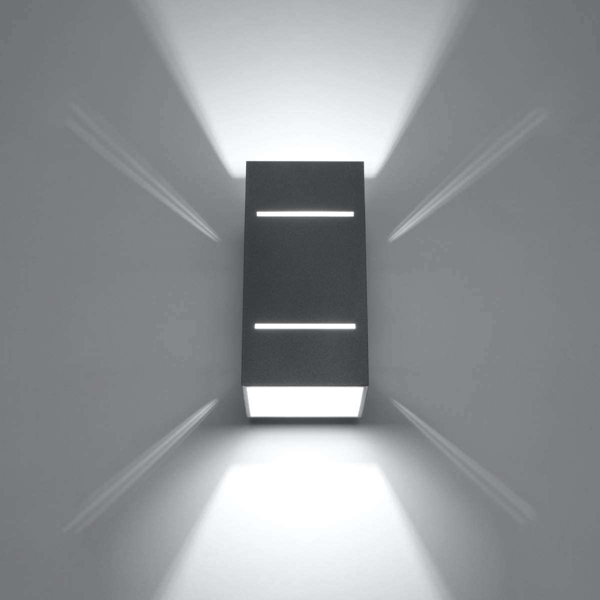 Wandlamp BLOCCO grijs