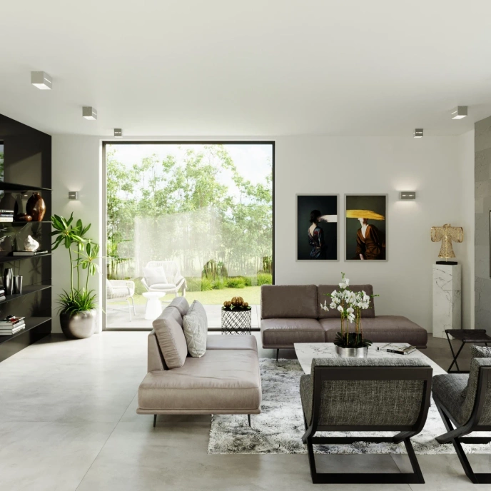 Wandlamp LOBO MAXI grijs