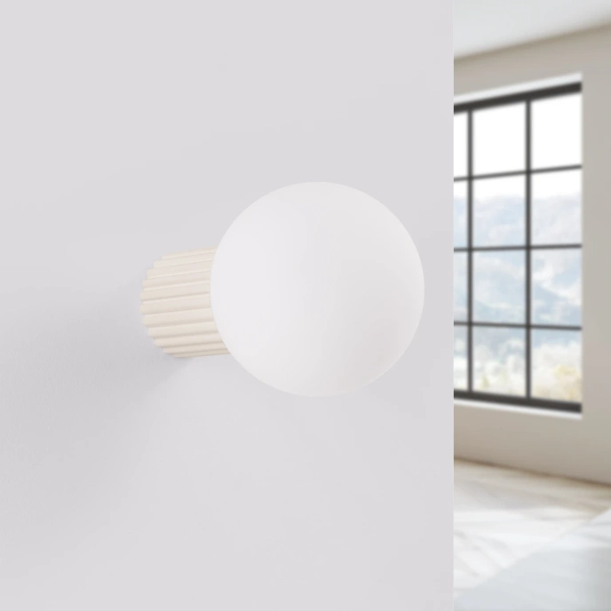 Wandlamp HALO beige IP44