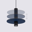 Hanglamp PELTA 1 zwart/navy