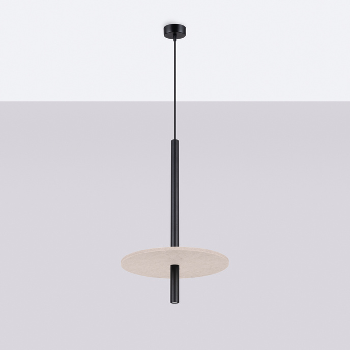 Hanglamp FELTRO 1 zwart/beige