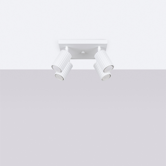 Plafondlamp KARBON 4 wit