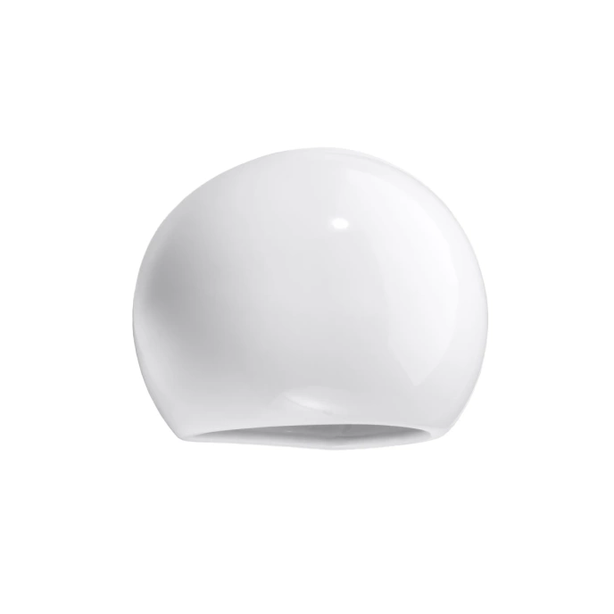 Gelakte wandlamp GLOBE wit glans