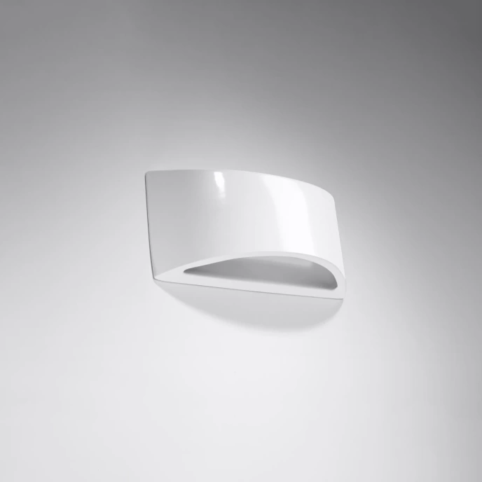 Gelakte wandlamp VIXEN wit glans