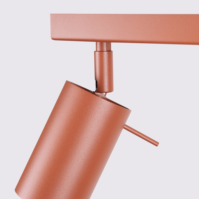 Plafondlamp RING 3L rood ochra