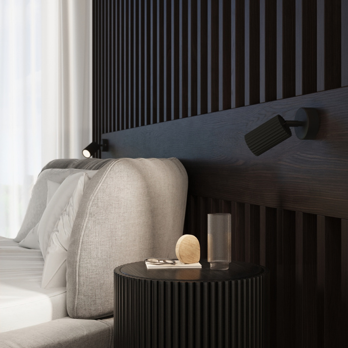 Wandlamp KARBON zwart