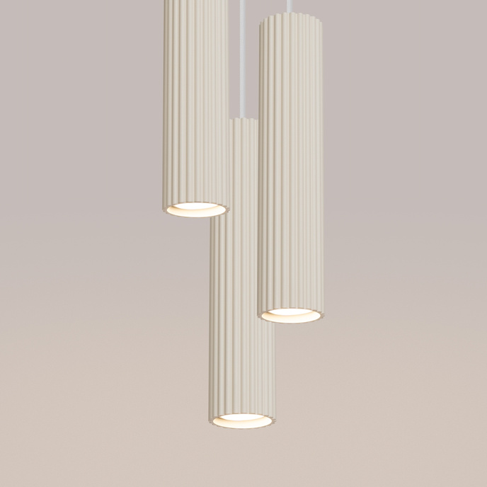 Hanglamp KARBON 3P beige