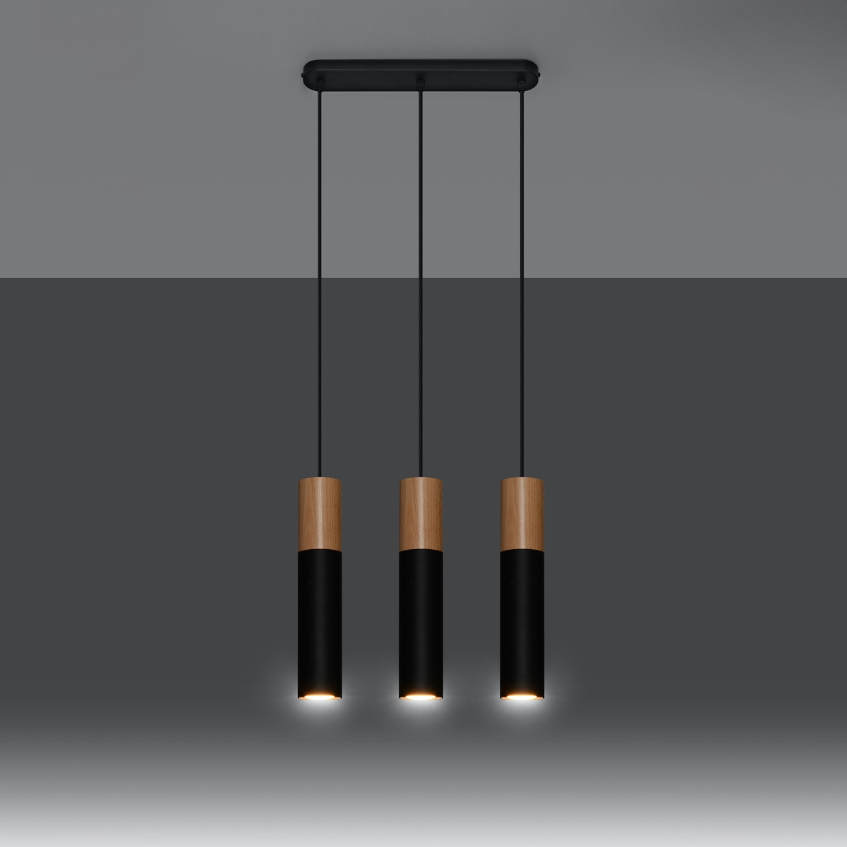 Hanglamp PABLO 3 zwart