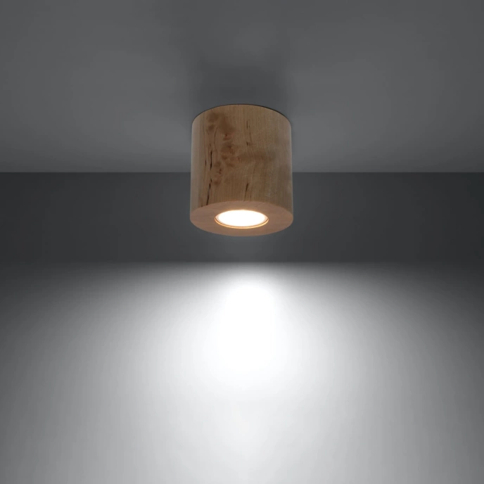 Plafondlamp ORBIS naturel hout