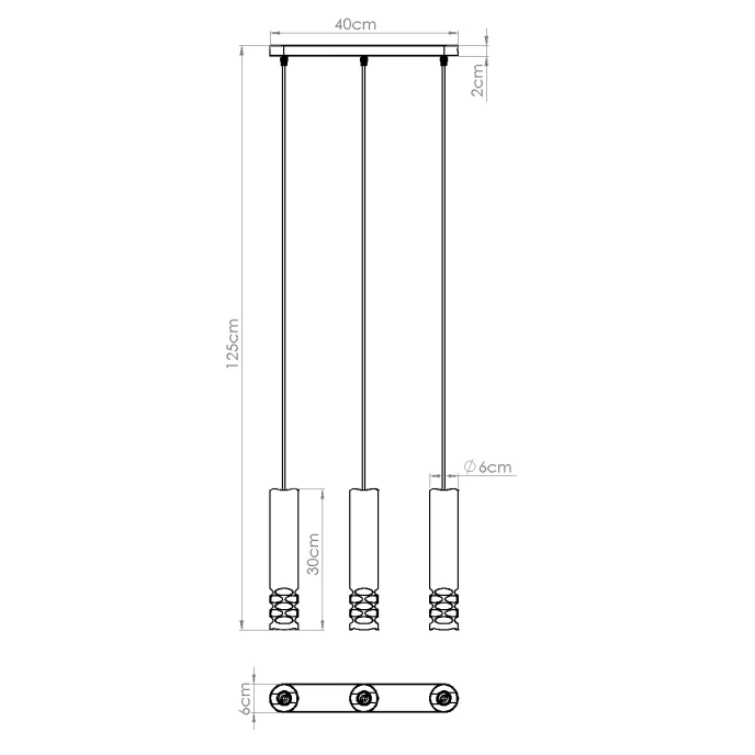 Hanglamp LIRO 3L wit