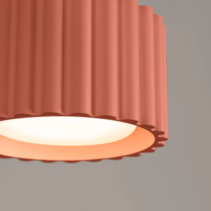 Plafondlamp AURA 1 perzik Gx53