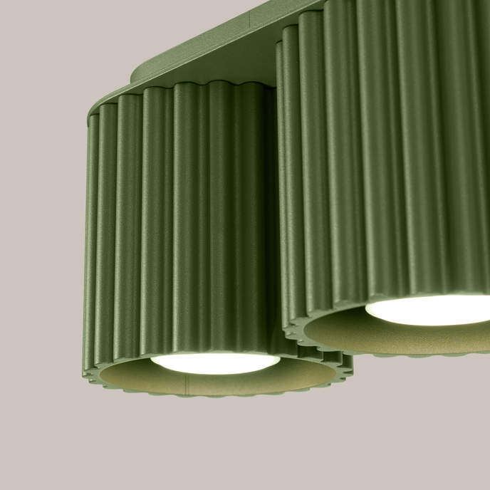 Plafondlamp AURA 2 olijfgroen GU10