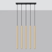 Hanglamp PASTELO 5L goud gepolijst