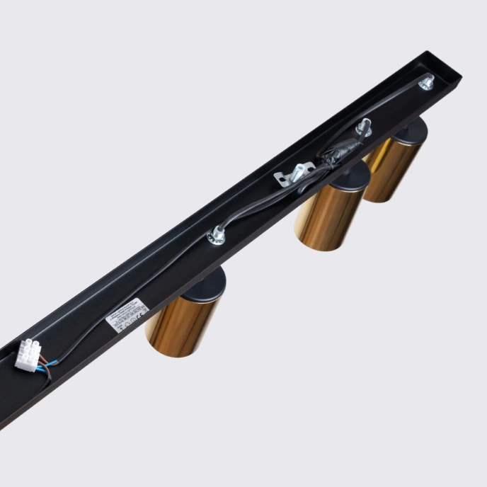 Plafondlamp WINX 6L zwart/goud