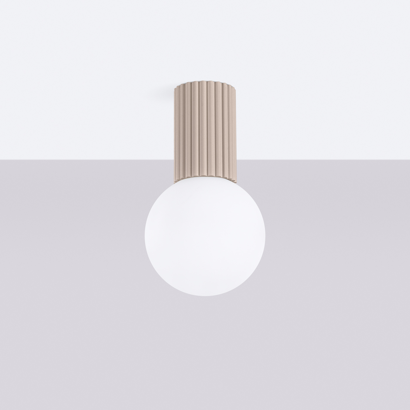 Plafondlamp HALO taupe IP44