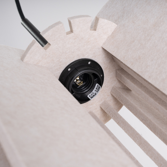 Hanglamp MULA 27 beige