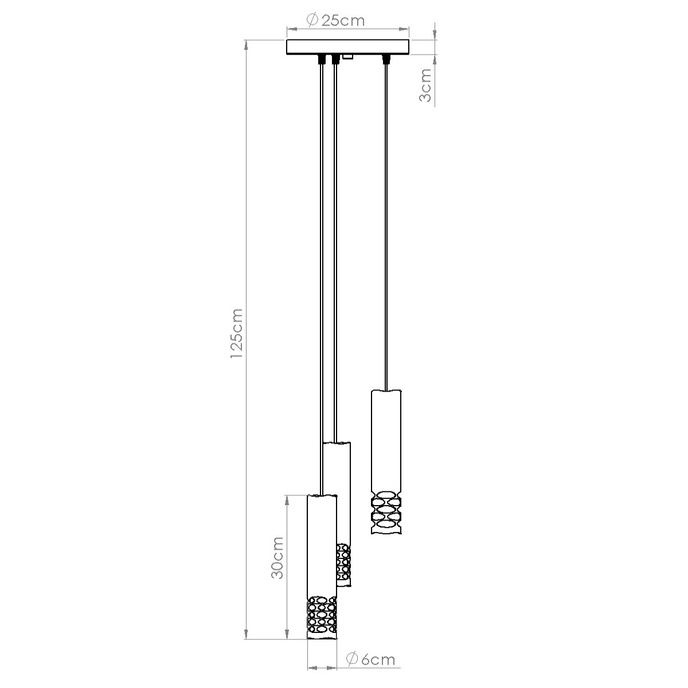 Hanglamp LIRO 3P wit