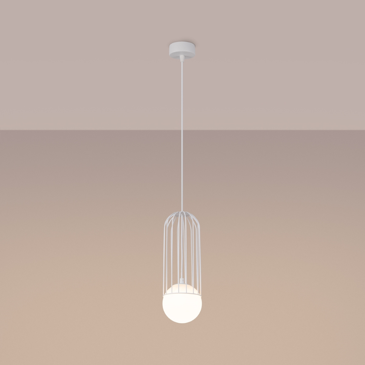 Hanglamp BRINA 1 wit